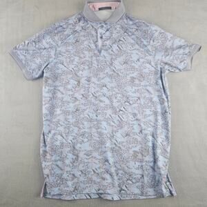 Greyson Men's Snow Camo Polo Shirt Heron Size Large